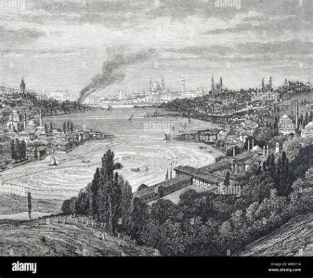  A View of Constantinople – A Masterful Panorama Overflowing with Ottoman Splendor!